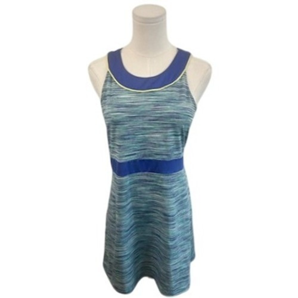 Tail‎ Athletic Dress Women's Size Medium Blue Green Striped Golf